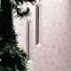 Glass Chaindelier Ornaments for Hanging in Set of 20
